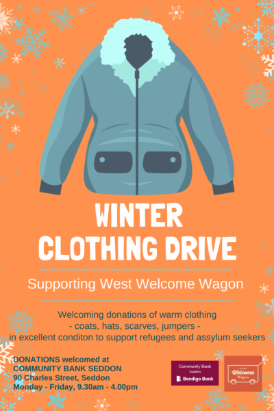 Copy of White and Teal Illustrative Winter Coat Drive Flyer
