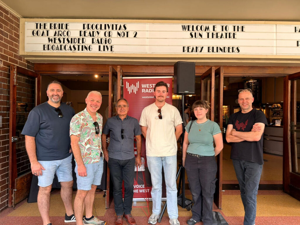 Westsider Radio had another first in March when they streamed live from the Yarraville Festival. They set up in front of the Sun Theatre and hosts Brian, Bella and Jack chatted to many wonderful westies including the Mayor of Maribyrnong